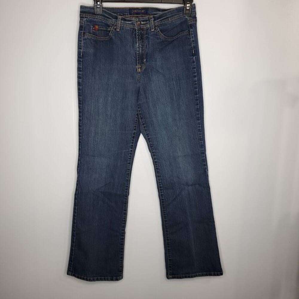 Jeanstar Womens SZ 12 Bootcut Med Wash Blue Jeans Denim Mid Rise Cotton Blend